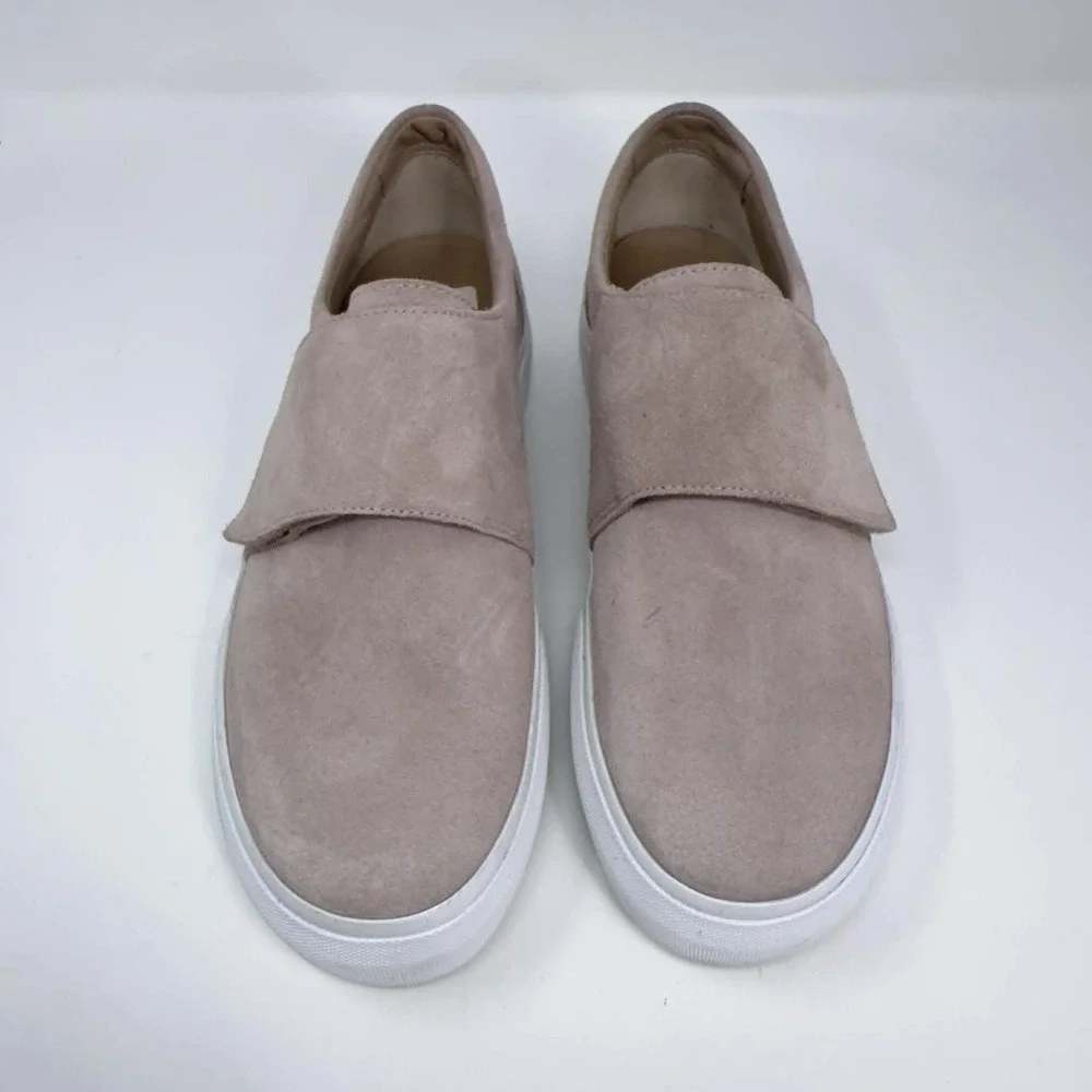 Vince Cage Slip On Platform Sneaker Women's Size 9 Rose‎ Suede Comfort Casual